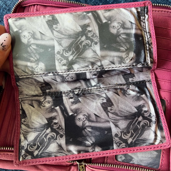 Junior Drake Pink Leather Zip Around Wallet Butter Soft Foldout Organizer - Picture 9 of 16